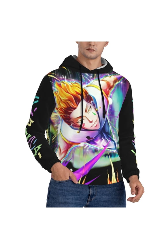 Unisex Hunter X Hunte Hisoka Pullover Hoodies 3D Print Novelty Sweatshirts Hoodie with Pocket for Men Women
