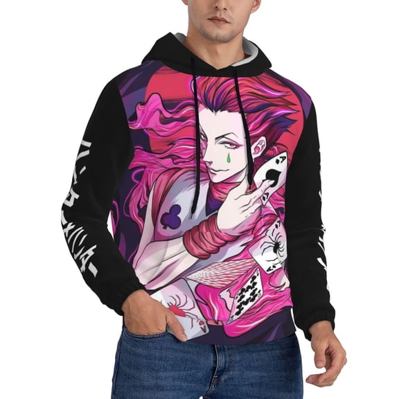 Unisex Hunter X Hunte Hisoka Pullover Hoodies 3D Print Novelty Sweatshirts Hoodie with Pocket for Men Women