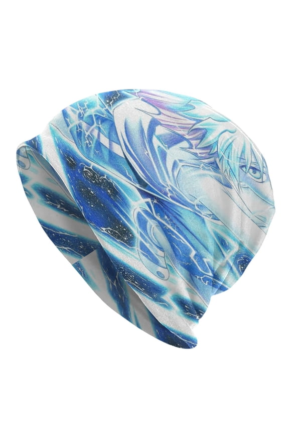 Unisex Hunter X Hunte Killua Lightning Knitted Hat Warm Slouchy Knit Hat Headwear Skull Hat for Men Women