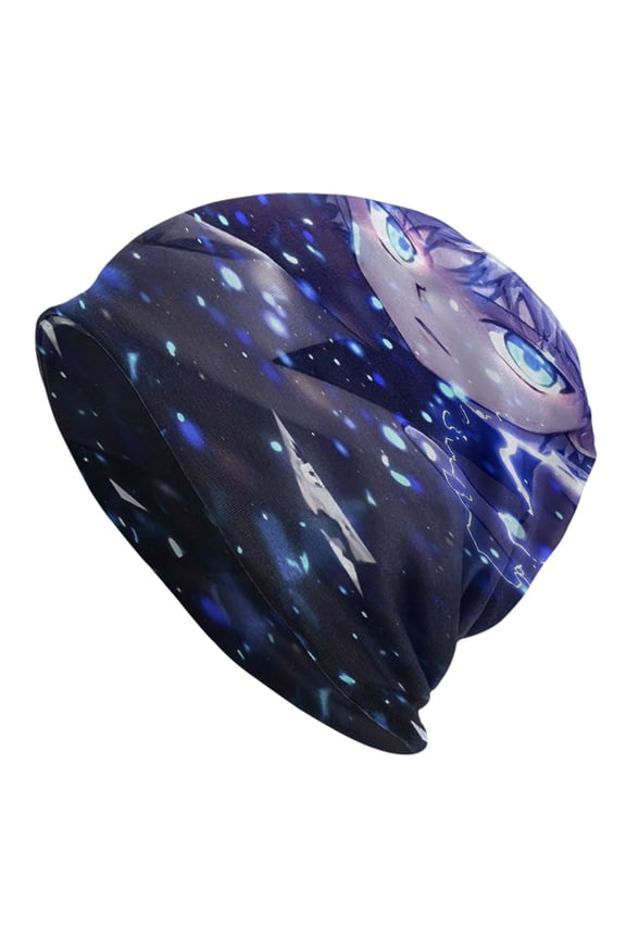 Unisex Hunter X Hunte Killua Lightning Knitted Hat Warm Slouchy Knit Hat Headwear Skull Hat for Men Women