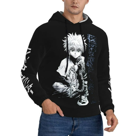 Unisex Hunter X Hunte Killua Lightning Pullover Hoodies 3D Print Novelty Sweatshirts Hoodie with Pocket for Men Women