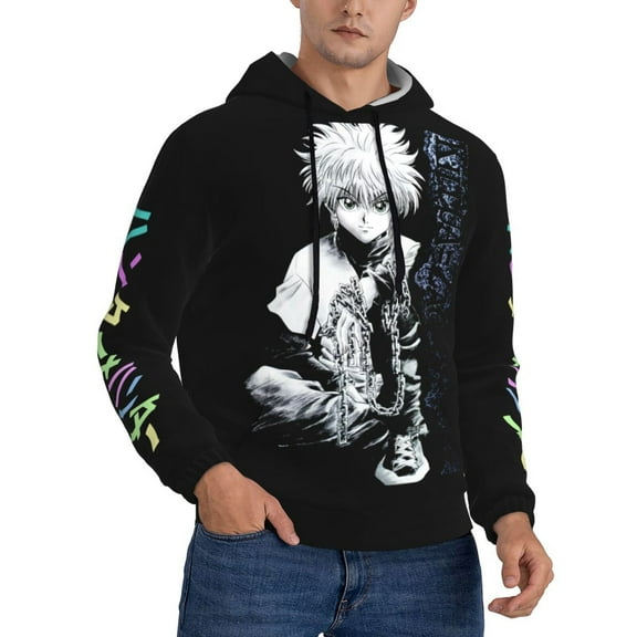 Unisex Hunter X Hunte Killua Lightning Pullover Hoodies 3D Print Novelty Sweatshirts Hoodie with Pocket for Men Women