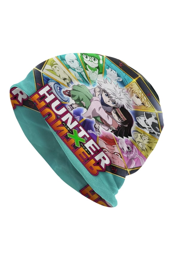 Unisex Hunter X Hunte Knitted Hat Warm Slouchy Knit Hat Headwear Skull Hat for Men Women