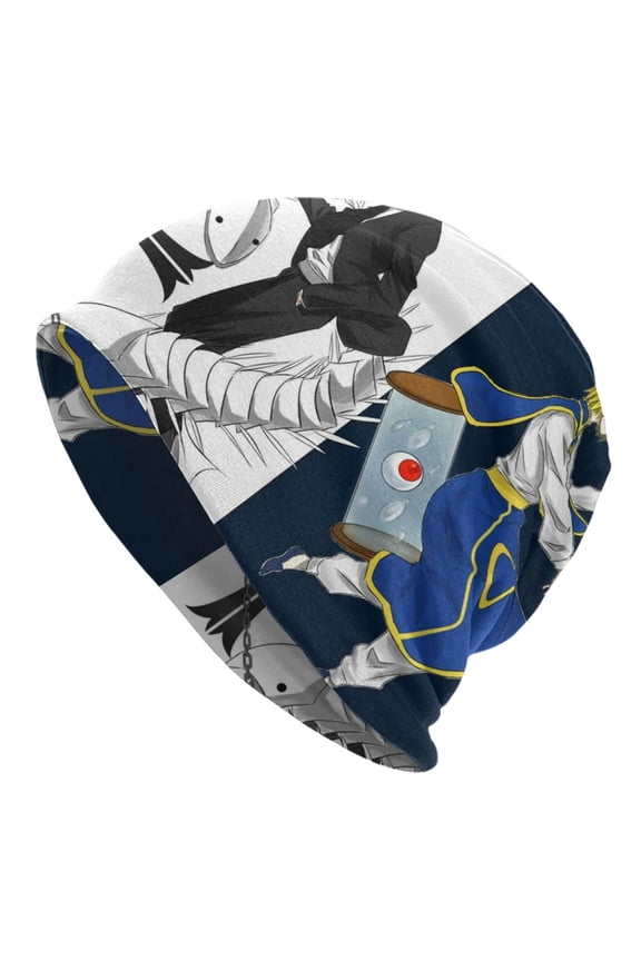 Unisex Hunter X Hunte Knitted Hat Warm Slouchy Knit Hat Headwear Skull Hat for Men Women