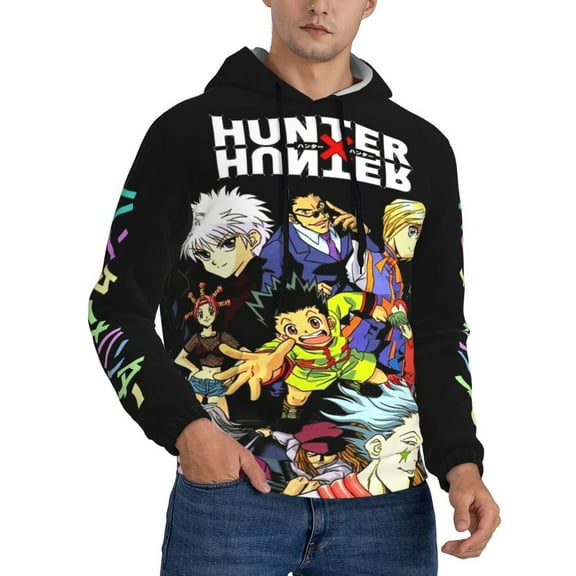 Unisex Hunter X Hunte Pullover Hoodies 3D Print Novelty Sweatshirts Hoodie with Pocket for Men Women