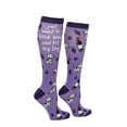 thumbnail image 1 of Unisex I Just Want to Drink Wine and Pet My Dog Compression Socks for Women and Men, 1 of 7