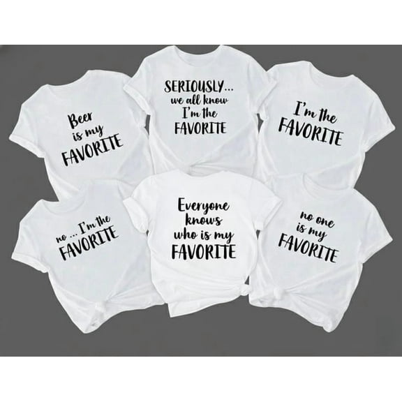 Unisex I'm The Favorite Family Matching Cotton T-Shirt, Sizes S-5XL, Jec24