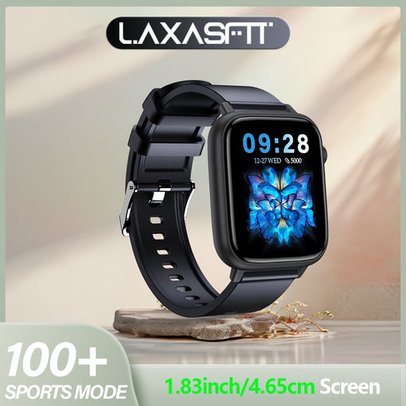 Unisex IP68 Smartwatch - Wireless Call, 100+ Sports Modes, Music Player, Pedometer (Birthday/ Holiday Gift for iPhone/Android)