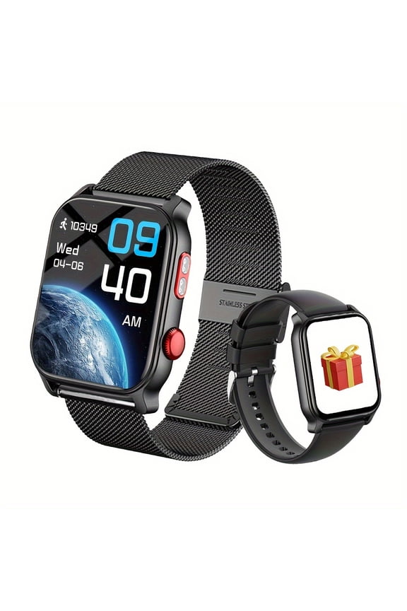 1.83" IP68 Smartwatch, Call Function, Pedometer, Flashlight, Android Apple Compatible, Unisex, Holiday Gift