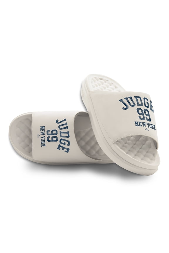 Unisex ISlide Aaron Judge New York Yankees Name & Number Stack Motive Slide Sandals