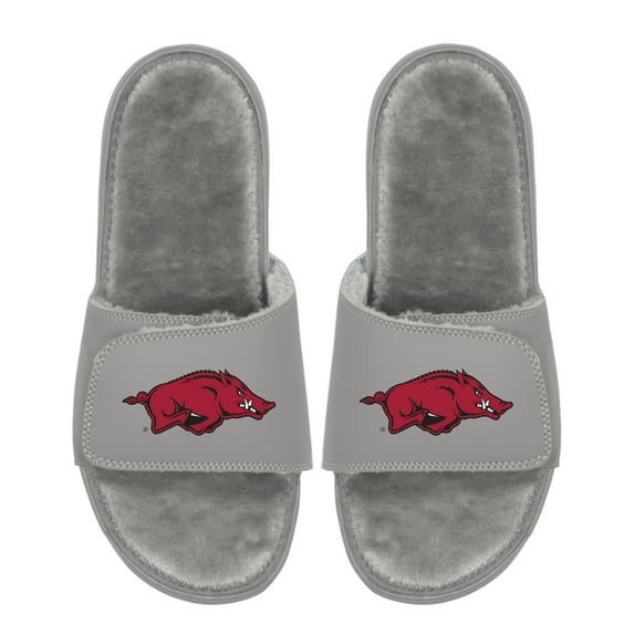 Unisex ISlide Arkansas Razorbacks Logo Fur Slide Sandals
