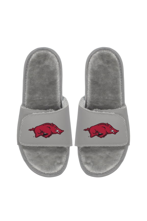 Unisex ISlide Arkansas Razorbacks Logo Fur Slide Sandals