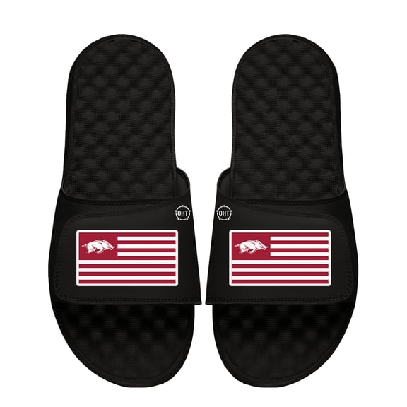 Unisex ISlide Arkansas Razorbacks Team Flag Slide Sandals