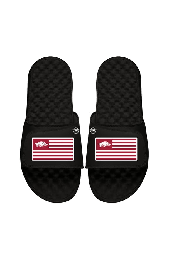 Unisex ISlide Arkansas Razorbacks Team Flag Slide Sandals