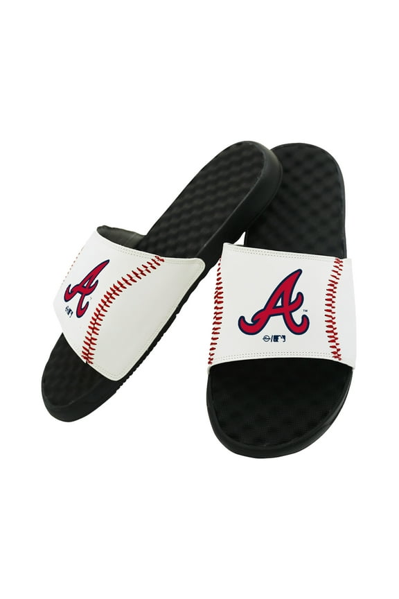 Unisex ISlide Atlanta Braves Baseball Stitch Slide Sandals