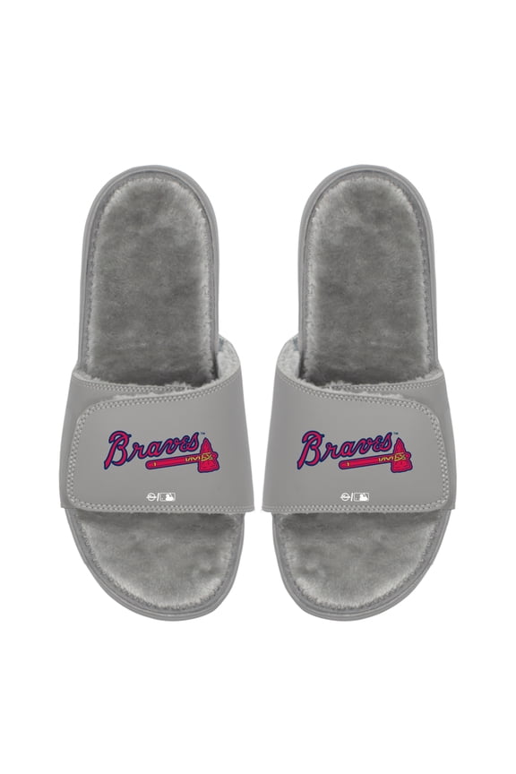Unisex ISlide  Atlanta Braves Logo Fur Slide Sandals