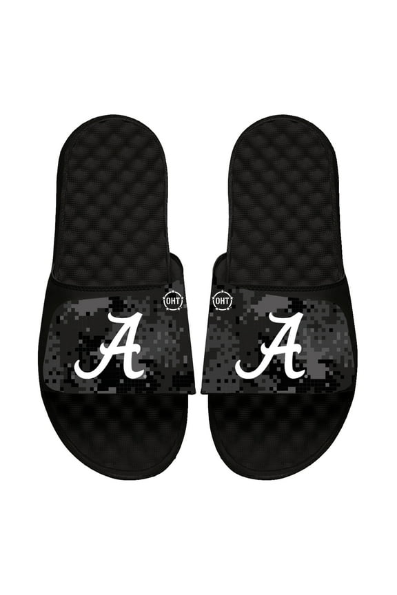 Unisex ISlide Black Alabama Crimson Tide Digi Camo Slide Sandals