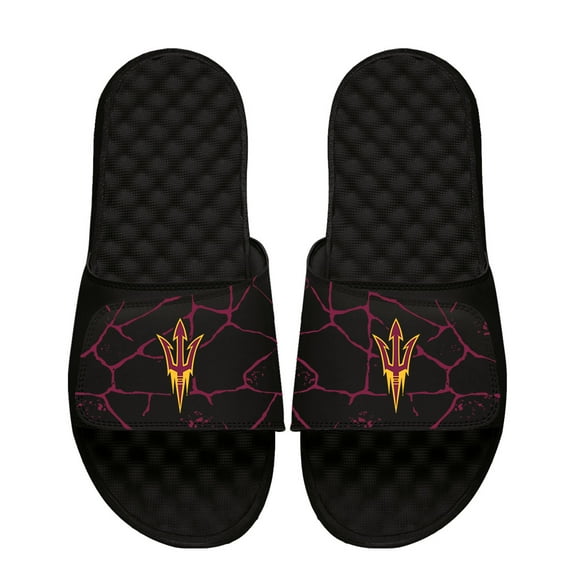 Unisex ISlide Black Arizona State Sun Devils Shattered Slide Sandals