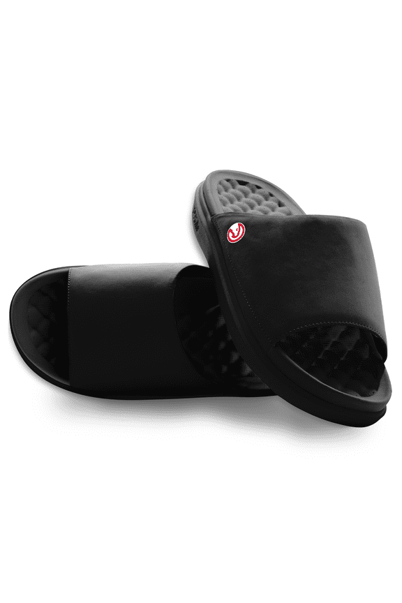 Unisex ISlide Black Atlanta Hawks Minimalistic Motive Slide Sandals