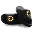 thumbnail image 1 of Unisex ISlide Black Boston Bruins Primary Motive Slide Sandals, 1 of 5