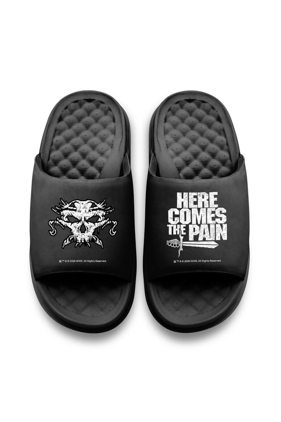 Unisex ISlide Black Brock Lesnar Here Comes The Pain Motive Slide Sandals