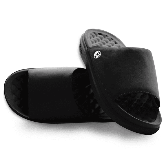 Unisex ISlide Black Brooklyn Nets Minimalistic Motive Slide Sandals