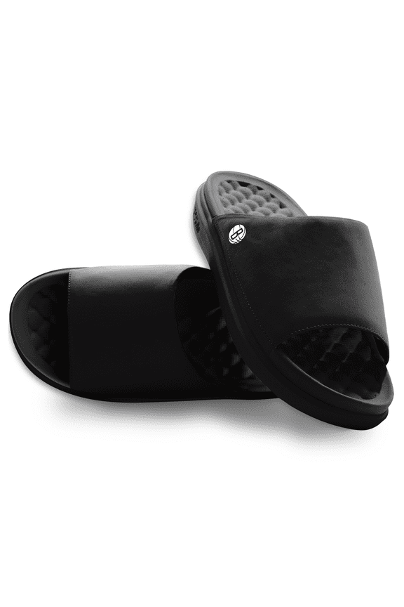 Unisex ISlide Black Brooklyn Nets Minimalistic Motive Slide Sandals