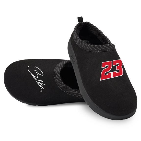 Unisex ISlide Black Bubba Wallace Number & Signature Mission Slippers