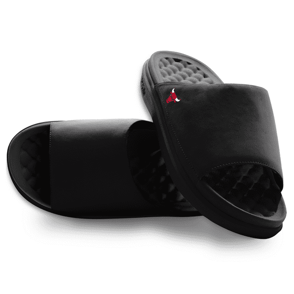 Unisex ISlide Black Chicago Bulls Minimalistic Motive Slide Sandals