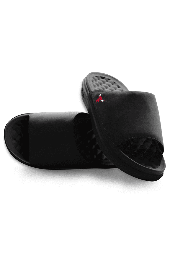 Unisex ISlide Black Chicago Bulls Minimalistic Motive Slide Sandals