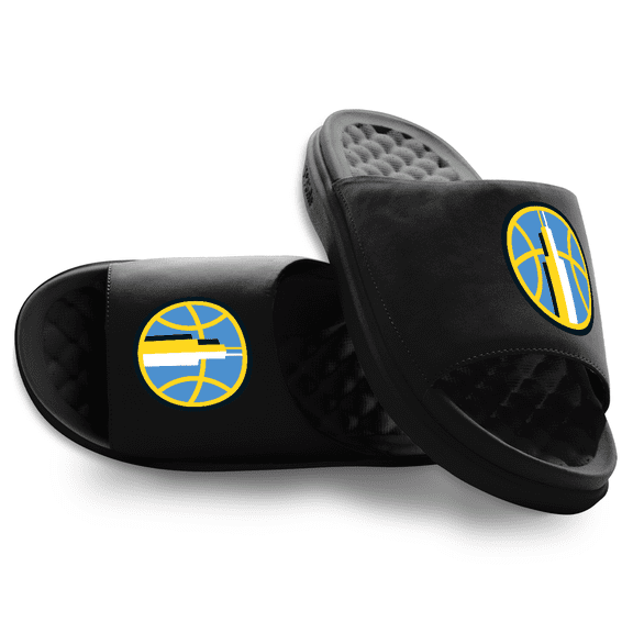 Unisex ISlide Black Chicago Sky Primary Motive Slide Sandals