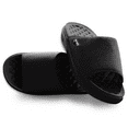 thumbnail image 1 of Unisex ISlide Black Clark Atlanta University Panthers Minimalistic Motive Slide Sandals, 1 of 5