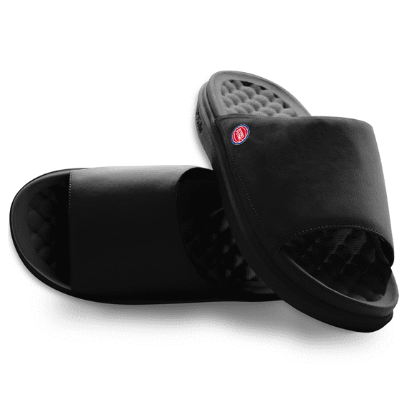 Unisex ISlide Black Detroit Pistons Minimalistic Motive Slide Sandals