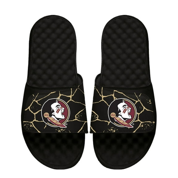 Unisex ISlide Black Florida State Seminoles Shattered Slide Sandals