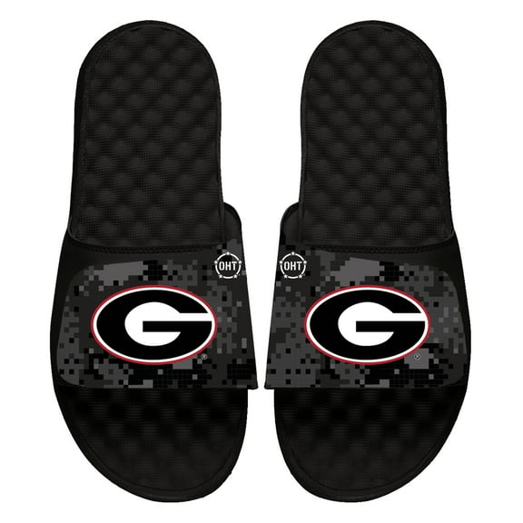 Unisex ISlide Black Georgia Bulldogs Digi Camo Slide Sandals