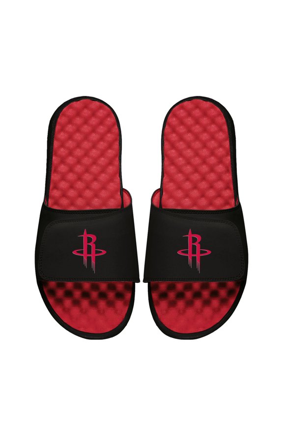 Unisex ISlide Black Houston Rockets Primary Logo Slide Sandals