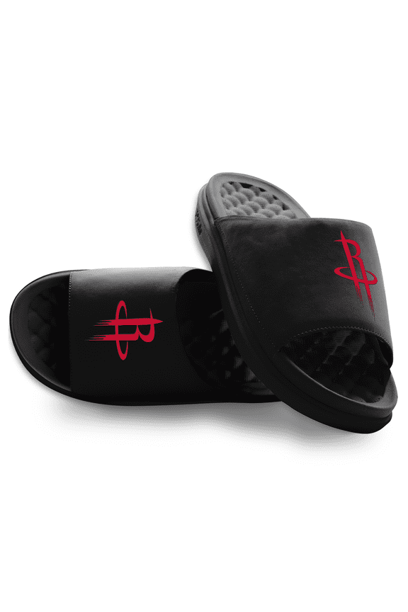 Unisex ISlide Black Houston Rockets Primary Motive Slide Sandals