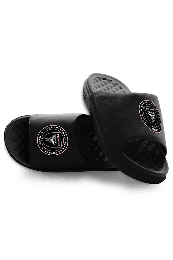 Unisex ISlide Black Inter Miami CF Primary Motive Slide Sandals