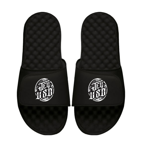 Unisex ISlide Black Jey Uso Wordmark Logo Slide Sandals