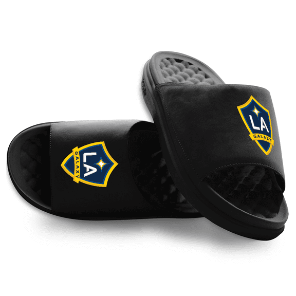 Unisex ISlide Black LA Galaxy Primary Motive Slide Sandals