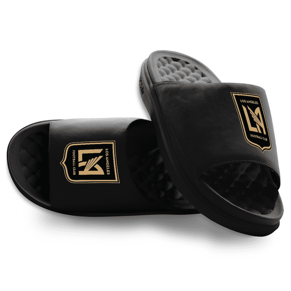 Unisex ISlide Black LAFC Primary Motive Slide Sandals