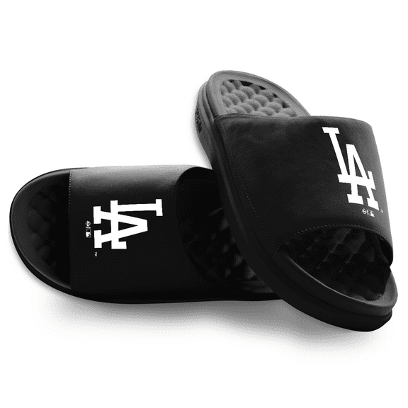 Unisex ISlide Black Los Angeles Dodgers Alternate Motive Slide Sandals