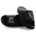 thumbnail image 1 of Unisex ISlide Black Miami Hurricanes Motive Slide Sandals, 1 of 5