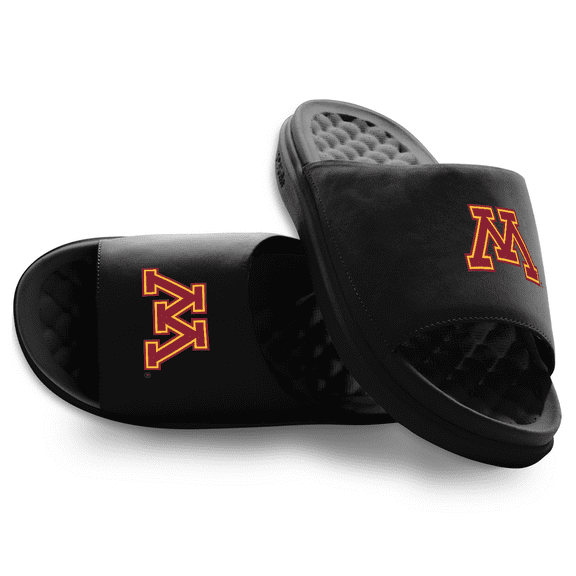 Unisex ISlide Black Minnesota Golden Gophers Primary Motive Slide Sandals