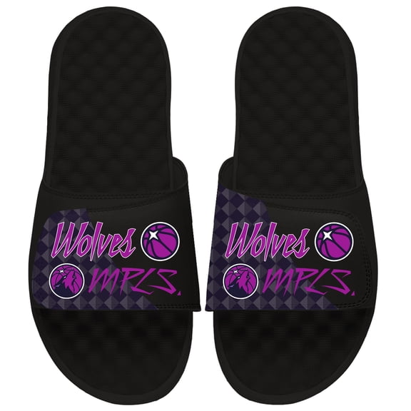 Unisex ISlide Black Minnesota Timberwolves 2025/26 City Edition Slide Sandals