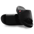 thumbnail image 1 of Unisex ISlide Black New Jersey Devils Minimalistic Motive Slide Sandals, 1 of 5