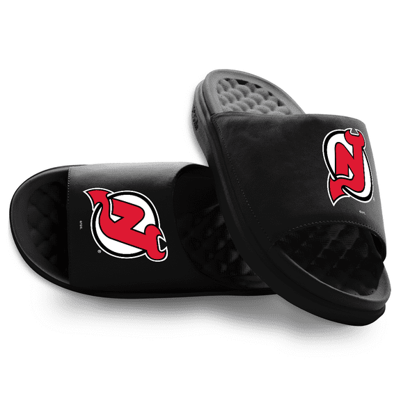 Unisex ISlide Black New Jersey Devils Primary Motive Slide Sandals