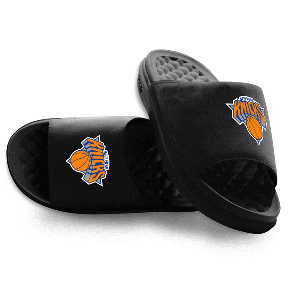 Unisex ISlide Black New York Knicks Primary Motive Slide Sandals