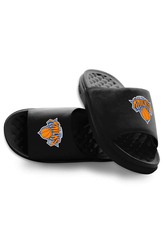 Unisex ISlide Black New York Knicks Primary Motive Slide Sandals