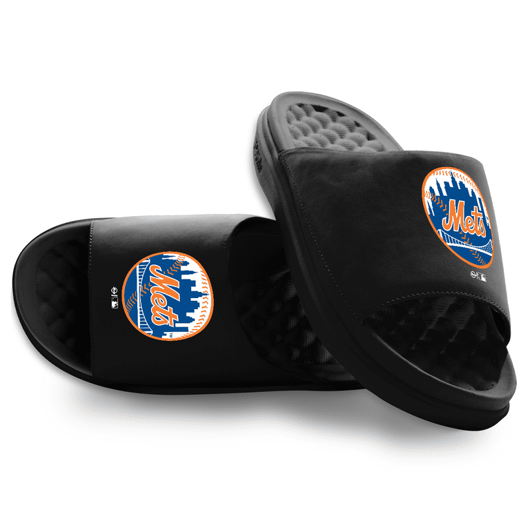 New Islide Black Slide slipper Sandals Unisex New York Mets ISlide Black Primary Motive Slide Sandals main image 2